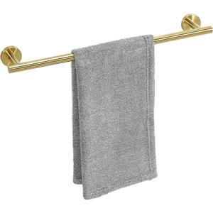 Brushed Gold Towel Bar, 18 Inch Towel Racks for Bathroom Wall Mounted, Thicken SUS304 Stainless Steel Heavy Duty Hand Towel Holder Organizer, Bathroom Accessories, Total Length 20.5 Inch