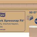 Tork Xpressnap Fit Dispenser Napkin N14, 36 packs x 240 napkins, 500703 | White, 100% Recycled Fibers, 1-ply, 8.5 inches x 6.5 inches