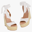 Liyuandian Womens Platform Espadrille Wedges Open Toe High Heel Sandals with Ankle Strap Buckle Up Shoes(size 7 1/2)