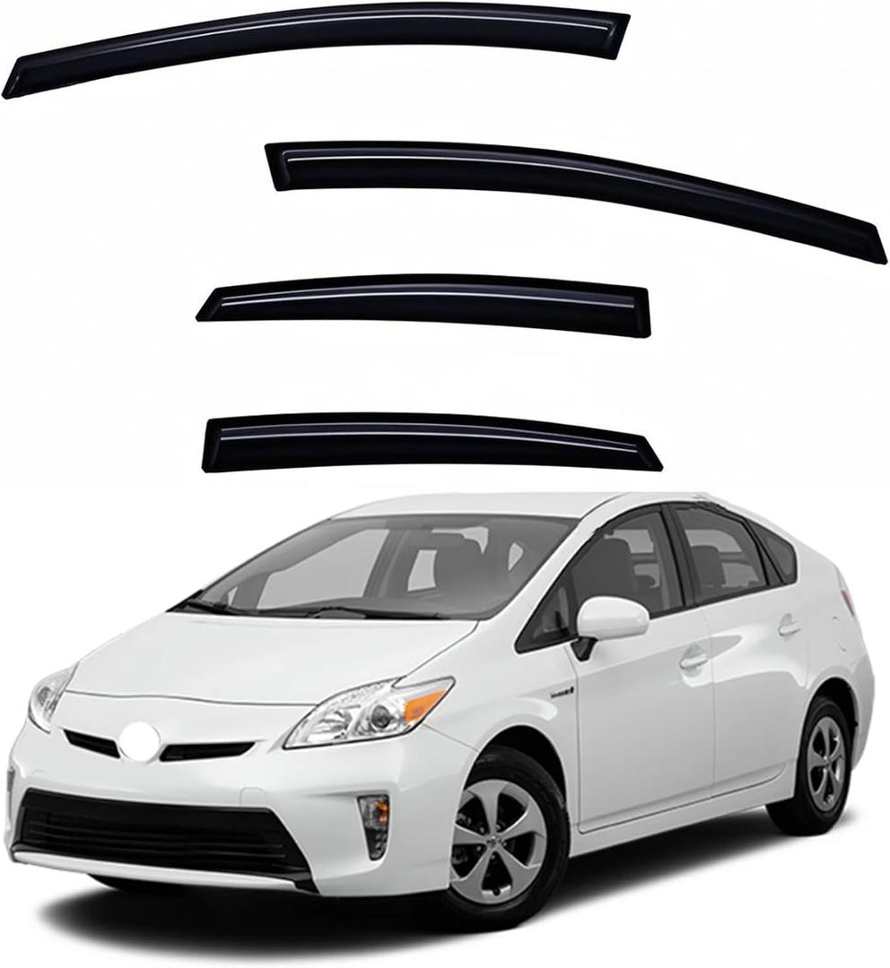 Window Visors Rain Guards Fits 2010-2015 Prius (EXCLUDES V & C)