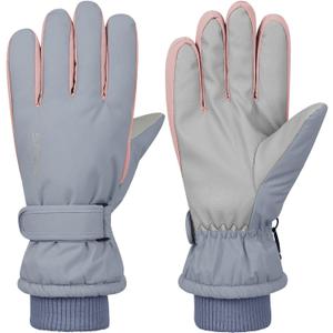 Century Star Winter Ski Gloves Women Waterproof Snow Gloves for Women Warm Snowboard Gloves for Snowmobile/Hiking Outerdoor (Blue)