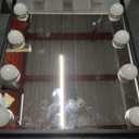 FENCHILIN Lighted Makeup Mirror Hollywood Mirror Vanity Makeup Mirror with Light Smart Touch Control 3Colors Dimable Light Detachable 10X Magnification 360Rotation(Black)