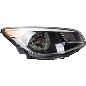 Dasbecan Halogen Headlight Compatible With Kia Soul 2014-2019 Right Passenger Side Headlight Assembly Chrome Housing Replaces# 92102-B2270 92102B2270 KI2503167
