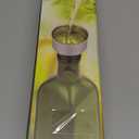 AOZITA 17oz Glass Olive Oil Bottle Dispenser - 500ml Green Oil and Vinegar Cruet with Pourers and Funnel - Olive Oil Carafe Decanter for Kitchen