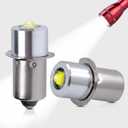 Swess LED Conversion Kit for Maglite LED Bulb 3-16 Cell C/D, 3W DC 4-24V Up to 250 Lumens, Flashlight Bulbs for Maglite Replacement Bulb (2 Pack)