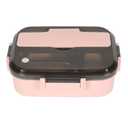 TOPINCN Lunch Box, 3 Compartments Hot Lunch Box Bentos Box Containers Steel Meal Holder with Chopsticks, Thermal Insulation Lunch Container (3 Compartment)