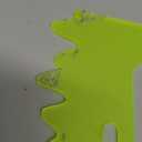 Timtin 1 Sets Fluorescent Green Acrylic License Plate Frame Cover with Screws, Fits Standard 6" x 12" Inches Car Plate, Transparent Universal Car Tag Frame Holder Accessories