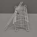 Goozii White Toilet Paper Holder Stand with Shelf, Free Standing Bathroom Tissue Holder for Large Mega Rolls, Metal Floor Toilet Paper Roll Holder with Wipes Storage and Phone Tray (White)