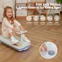 12V Ride-On Car with Cleaning Fun, 3 in 1 Gokart, Soft-Start, 5-Speed Adjustable, Detachable mop, Rechargeable Battery, 160lbs Capacity, Indoor & Outdoor for Kids Ages 3+ Gray, Small