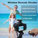 Remote Shutter Release for Canon EOS R, RP, 850D, T7, 5D Mark IV, Fujifilm XT-3, X-T30 II - Wireless Camera Remote Control - Replaces Canon RS-80N3, RS-60E3, Fuji RR-100, Olympus RM-CB2