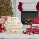 Handmade Welcome Baby Essentials for Nursery, Birth Announcement Sign for Hospital, Wooden Newborn Name Sign Gift Decor