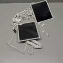 VERVERAY 2 Pack Solar Panel for Ring Camera, 6W Solar Charger with USB-C & Barrel Plug for Ring Stick Up Pro/Plus & Spotlight Cam Battery Series, Waterproof, 16ft Cable (White)