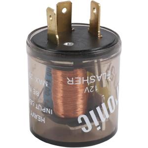 12V 3 Pin Electronic LED Flasher Relay Round Heavy Duty Electronic Turn Signal Light Blinker 3 Prong Turn Signal Flasher Relay