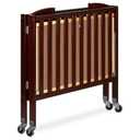Dream On Me 3-in-1 Portable Mini Baby Crib in Espresso, GreenGuard Gold & JPMA, Birchwood, Quick Fold Patent, Playpen or Changer, Storage or Travel, Heavy Duty Steel Castors, 3 Heights1 Mattress Pad