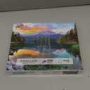 Eibsee Lake Jigsaw Puzzles 1000 Pieces Nature Landscape Puzzles for Adults 1000 Pieces with Letters on Back Hard Impossible Difficult Challenging Family Puzzle Mountain Scenery Lake Puzzles, 26.75 X 19.75 Inches