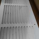 24"W x 6"H Return Air Grille [Duct Opening Size], Steel HVAC Return Air Vent Cover for Wall & Ceiling, White Powder-Coated Rust-Resistant AC Cold Air Return, Outer Dimensions 25.75"W x 7.75"H