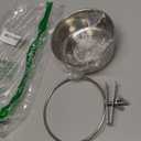 Pet Dog Stainless Steel Coop Cups with Clamp Holder - Detached Dog Cat Cage Kennel Hanging Bowl, Metal Food Water Feeder for Small Animal Ferret Rabbit (Small)