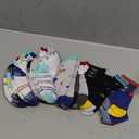 CozyWay Baby & Toddler Socks With Grippers Non Slip Crew Grip Socks for Girls and Boys Soft Comfy Cotton - 12 Pack (Black / Yellow Multicolor Error)