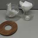 gegewawa Pour Over Coffee Maker Set 20 OZ, Borosilicate Glass Coffee Server with 50 pcs V60 Paper Filter, Pour Over Coffee Dripper Carafe for Home Cafe Restaurant Camping