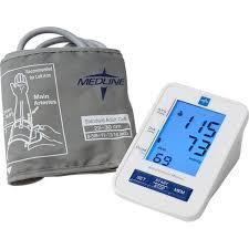 Medline digital Blood Pressure Monitor, Adult Upper Arm Cuff, Digital LCD Display, Stores Up To 90 Readings, Batteries includedes
