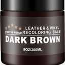 STARTSO WORLD Leather Recoloring Balm, Dark Brown Leather Repair Kit for Furniture, Leather Dye, Leather Color Restorer for Couches, Leather Couch Paint | Repair, Restore Faded & Scratched Leather