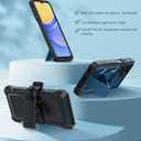 FNTCASE for Samsung Galaxy A15-5G Case: Rugged Protective Phone Cases with Kickstand & Holster | Military Grade Shockproof Protection Sturdy Heavy Duty Drop Proof Hard Covers 6.5 inch Blue