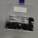 uxcell 40 Sets Leather Snap Fasteners Kit 4 Types Copper Metal Press Studs Buttons Tool with 9 Setter Tools & Storage Box for Clothing Leather Sewing, Bronze