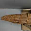 LazBlinds No Tools No Drill Bamboo Roller Shades, Cordless Bamboo Blinds, Light Filtering Roll Up Blinds for Windows, French Door, Porch or Patio, 31'' W x 64'' H, Squirrel