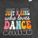 Just A Girl Who Loves Dance Cute Dancer Dancing Girls Kids TShirt XS