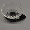 HARIO VDGR-02-B V60 Heat-resistant Glass Transmission Dripper 02, For 1-4 Cups, Black, Made in Japan