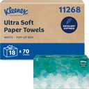 Kleenex Professional Ultra Soft Paper Hand Towels, Bulk (11268), Pop-Up Box, Absorbent, White (18 Boxes of 70 Sheets, 1,260 Sheet Total)
