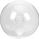 HOMSFOU Glass Globe Lamp Shade Replacement for G9 Base Light Fixtures 3.93 Inch Clear Round Lampshade for Pendant Ceiling Wall and Table Lamps (10x10cm)