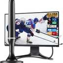 Digital TV Antenna for Smart Tv Indoor TV Antenna for Tv Without Cable with Strong Magnetic Base, 360 Reception HD Antenna for TV Indoor 4k -10FT Long Cables (Silver