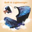 Besroad House Slippers for Women Men Comfy Barefoot Slippers Sock Furry Slip On House Shoes with Soft Rubber Sole for Bedroom Home Travel Yoga (7-7.5 Women/5.5-6 Men, Multi Ocean)