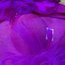 Dressfan Wide Brim Fascinator Derby Hats for Women,20s Detachable Flower Hat with Headband for Derby Church Wedding Tea Party (Purple)X38-Fushia