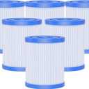 AQUALTRA Type I Filter Compatible with 58093/58511/58381, 3.5 x 3.1" Above Ground Pool Filter 6 Pack