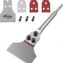 SDS Plus Floor Scraper 3 in. x 12 in. Wide Tile Flooring Adhesives Remover, Thinset Removal Tool Chisel Bit with Spare Blades for Rotary Hammer Drill