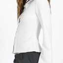 VNIRA Womens Button Down Shirts Striped Long Sleeve Collared Casual Work Blouses Slim Fit Going Out Tops (White, S)