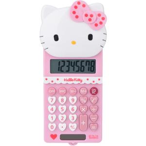 Cute Kids' Mini Calculator - 5.9 x 2.6in, LCD Display, Battery Powered (Included), Perfect for School (pink)