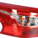 labwork Driver Side Tail Light Replacement for Nissan Sentra 2016 2017 2018 Rear Tail Light Brake Lamp Assembly NI2804108 265553YU0A LH Left Side