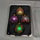 Kurt Adler Imperial Design Ball Ornament, 65mm, Set of 4