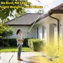 Gutter Cleaning Tools, 24FT Reach Gutter Cleaner Tools from the Ground with Hose Attachment, Rain Gutters Cleaning Wand with Heavy-Duty Head for 2nd Story House