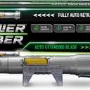 Power Saber Energy Blade Green First Ever Automatic Saber Auto Extending & Retracting Saber Extends 35" (90cm) Motion Based SFX Ages 6 and up by Goliath, Medium