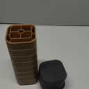 shouwuhho 8 Pack Furniture Risers Adjustable Bed Risers Heavy Duty Lifts Height 1", Square Stackable Bed Risers 1, 2 or 3 Inch for Desk Leg Table Couch Sofa Chair Bed Frame Legs Dorm, Brown