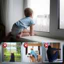 Sliding Door Lock, 4 Pack Sliding Door Child Lock Child Safety Sliding Glass Door Lock Closet Lock Window Locks for Sliding Glass Doors, Sliding Windows, Sliding Closet, Baby and Pets Security