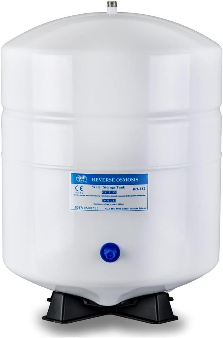 iSpring T55M 5.5 Gallon Residential Pre-Pressurized Water Storage Tank for Reverse Osmosis (RO) Systems , White