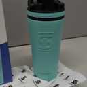 Ice Shaker Insulated Stainless Steel Shaker Bottle | 26oz, Mint | Cold for 30+ Hours | Insulated Cup with Twist-on Agitator | Odor-Free Bottle for Protein Shakes, Water, Smoothies, Cocktails