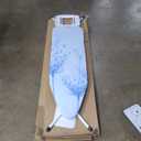 Brabantia Size B Ironing Board (49x15 in) 7 Height Options, Solid Steam Iron Rest Holder (Cotton Flower) Non-Slip Feet, Anti-Collapse Child Locks