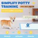 Powools 100-Pack X-Large Puppy Pads - 34'' x 28'' Pee Pads for Dogs Potty Training with Leak-Proof Quick-Dry Design, 6-Layer Wee Wee Pads for Dogs, Blue