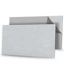 Blulu 2 Pcs Aluminum Composite Panel, 1/4" Thick Rectangle Aluminum Sheet for Industry Crafting Handcraft DIY Projects(Brushed Silver,24"x48")